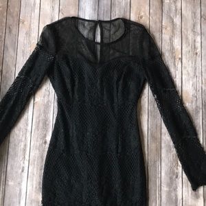 Guess Black Lace Dress Size 2